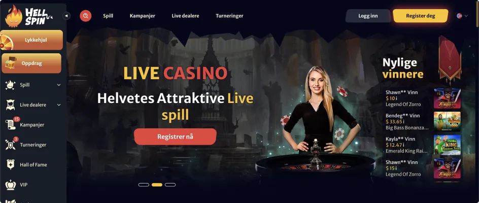 HellSpin kasinoplattform