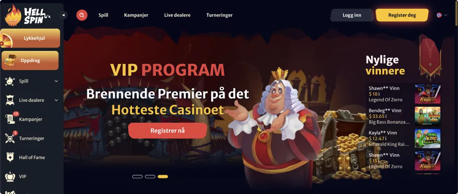 HellSpin på nett